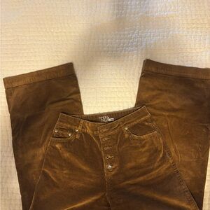 Time and Tru Brown Corduroy Cropped Pants